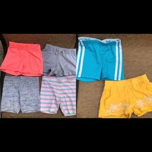 Lot of 6 girls shorts size 4/5